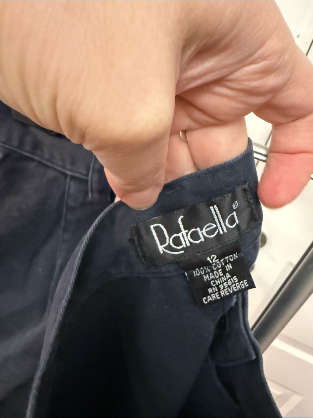 Rafaella Navy Button-Front Skort - Picture 4 of 4